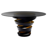 Black Glass Table Luxury